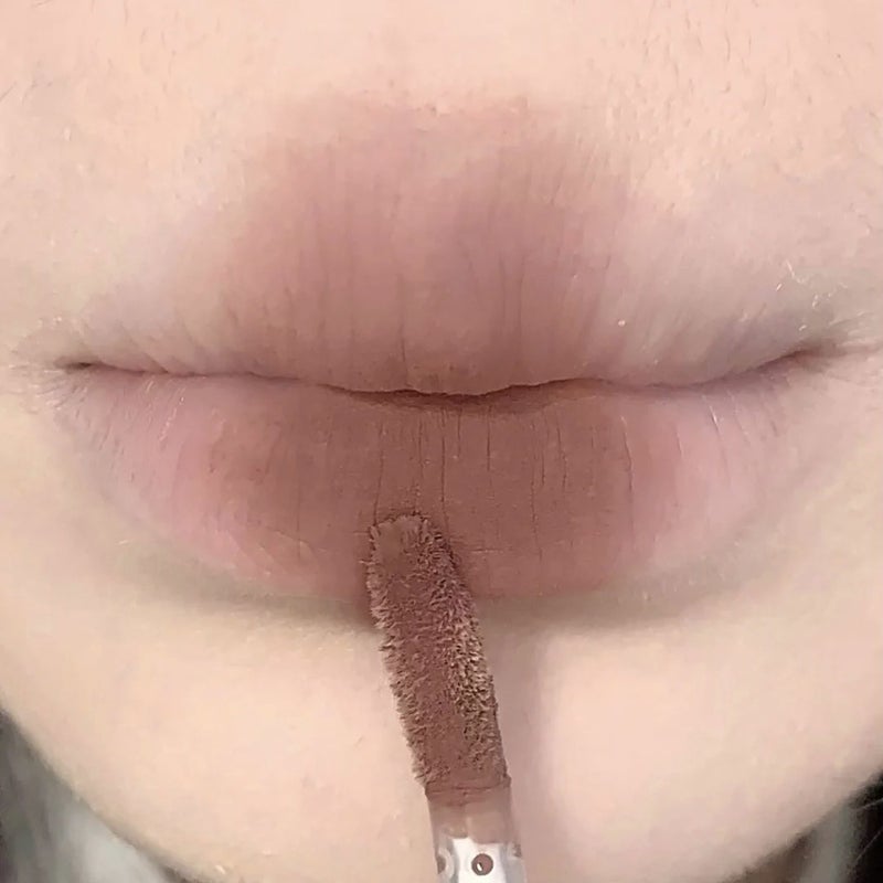 Dixi Small Silver Tube Lip Glaze Velvet Matte Whitening Lip Mud Girl Natural Versatile Live Broadcast New Makeup - Image 1