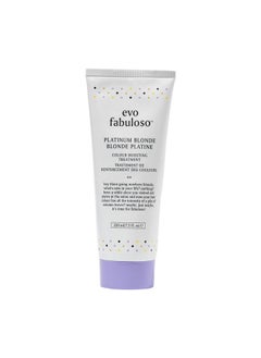 EVO EVO Fabuloso - Platinum Blonde Color Boosting Treatment - Color Care Conditioner for Color-Treated Hair - Nourishing Hair Treatment for Dry Hair & Instant Colour Boost - 220ml / 7.5 Fl Oz  - Image 1