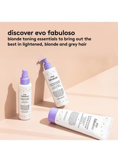 EVO EVO Fabuloso - Platinum Blonde Color Boosting Treatment - Color Care Conditioner for Color-Treated Hair - Nourishing Hair Treatment for Dry Hair & Instant Colour Boost - 220ml / 7.5 Fl Oz  - Image 4