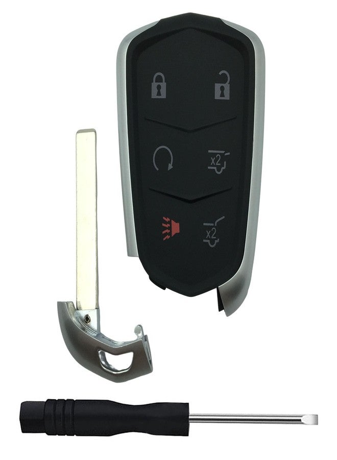 TALKMOON Replacement Keyless Entry Remote Key Fob Shell Case for 2015-2018 Cadillac Escalade，Escalade ESV Car Key Fob Cover (6 Button) - Image 2
