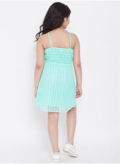 Stylo Bug Self Design Halter Neck A-Line Dress by Styli  - Image 5
