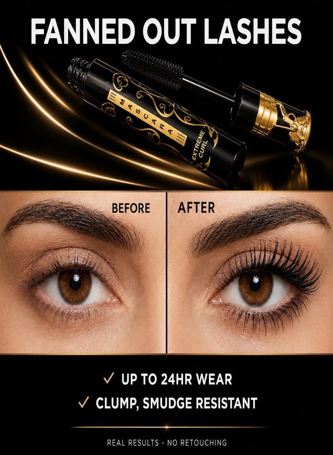 ME NOW Curling Mascara for Volume & Length – Flexible Lash Brush, Long-Lasting Eye Makeup Defines, Lifts & Curls Lashes for Intense Eye Look - Image 1