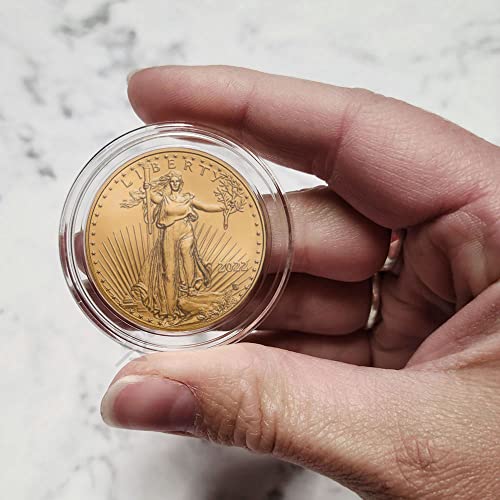 OnFireGuy 20 Capsule Holders H32 Direct Fit & Red Plug Lid Coin Storage Tube, Coin Capsule Holders for 1oz Gold Eagles, 1oz Gold Buffalo - Image 2
