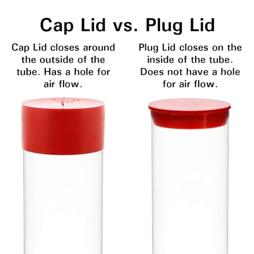 OnFireGuy 20 Capsule Holders H32 Direct Fit & Red Plug Lid Coin Storage Tube, Coin Capsule Holders for 1oz Gold Eagles, 1oz Gold Buffalo - Image 5