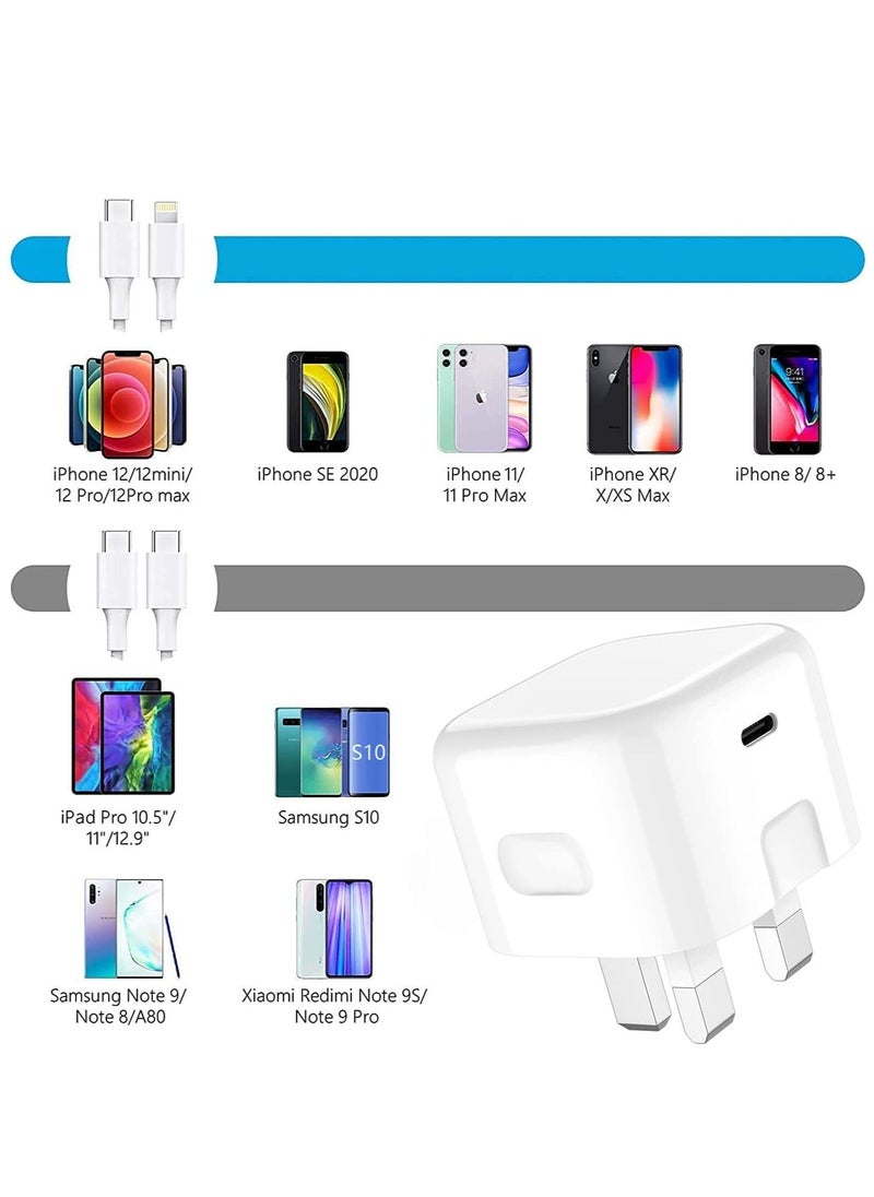 Generic - Galaxy Tab S8 Charger, USB C Fast Charge Foldable Plug 20W Type C PD Power Delivery Wall Adapter Compatible with Samsung Galaxy Tab S8 / S8 Plus/ S8 Ultra - Image 1