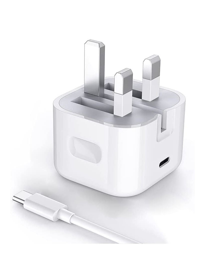 Generic - Galaxy Tab S8 Charger, USB C Fast Charge Foldable Plug 20W Type C PD Power Delivery Wall Adapter Compatible with Samsung Galaxy Tab S8 / S8 Plus/ S8 Ultra - Image 1