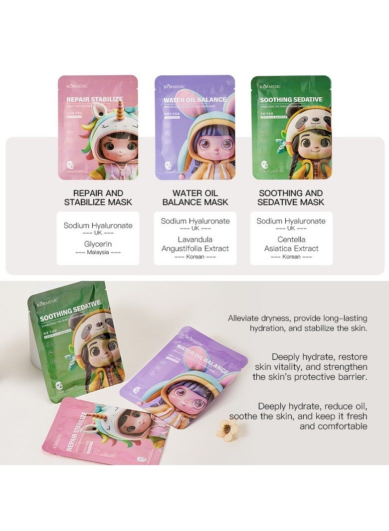 Kormesic Oil-Control Facial Mask 25ml-5 packs  - Balancing & Mattifying - Image 2