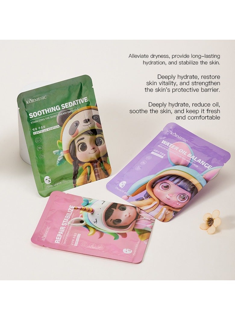 Kormesic Oil-Control Facial Mask 25ml-5 packs  - Balancing & Mattifying - Image 3