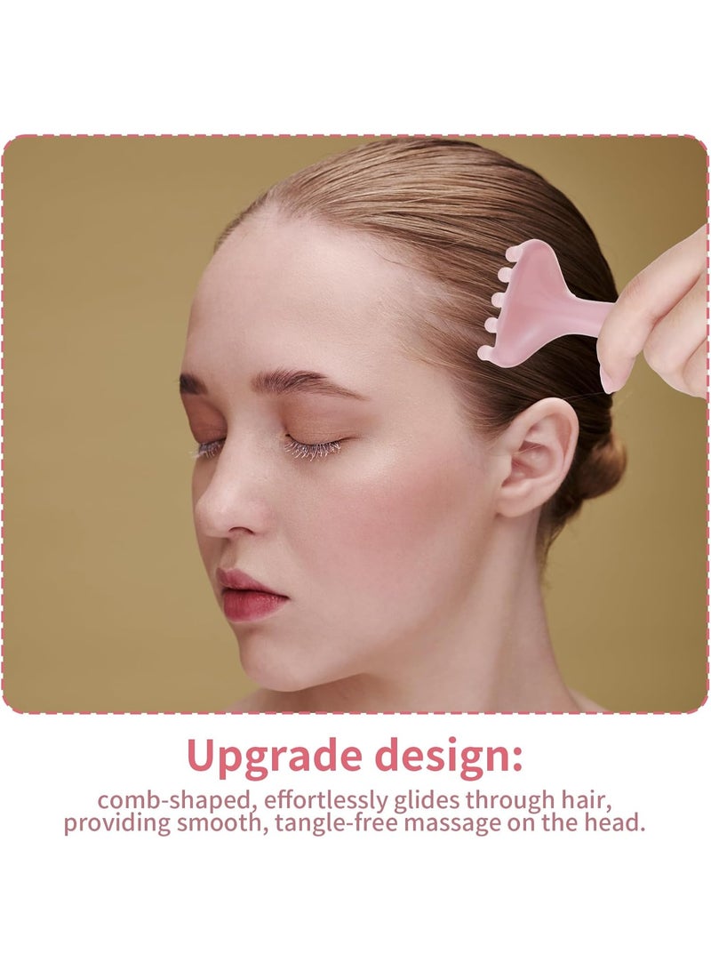 CMGTYYD. جهازان لتدليك الرأس، مشط يدوي بخمسة مخالب، أداة تدليك مريحة من الراتنج، أداة يدوية محمولة لتدليك فروة الرأس، هدية مثالية لعيد الأب وعيد الأم، تدليك لمفي مهدئ للرأس والرقبة، علاج نقاط الضغط. - Image 5