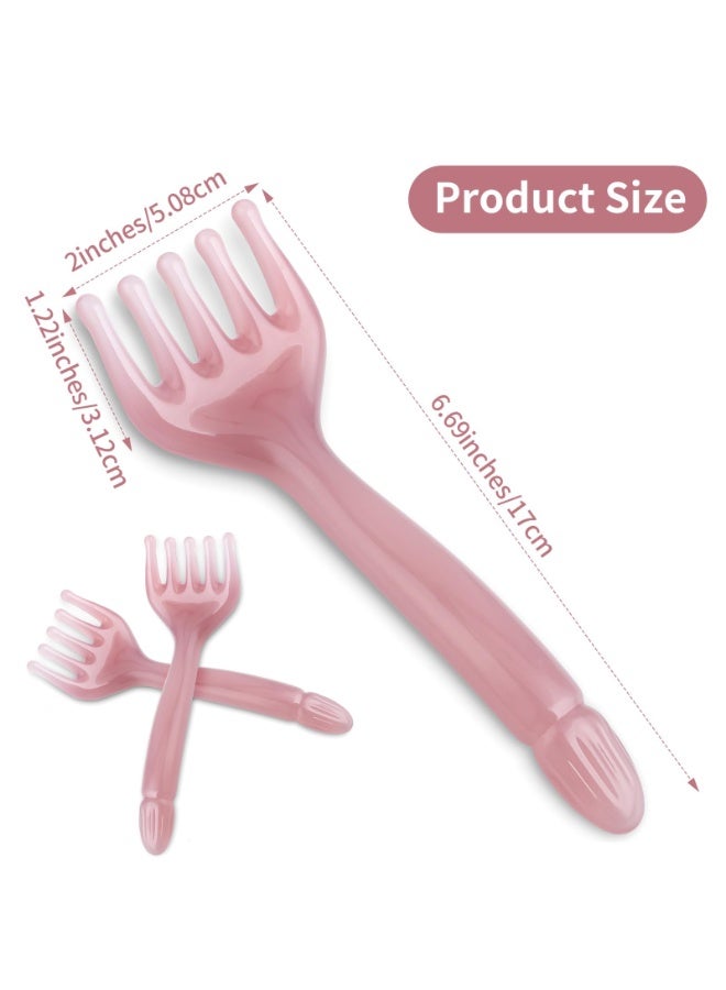 CMGTYYD. جهازان لتدليك الرأس، مشط يدوي بخمسة مخالب، أداة تدليك مريحة من الراتنج، أداة يدوية محمولة لتدليك فروة الرأس، هدية مثالية لعيد الأب وعيد الأم، تدليك لمفي مهدئ للرأس والرقبة، علاج نقاط الضغط. - Image 2