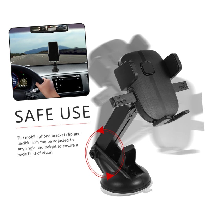 Strong Magnetic Suction Cup Phone Holder For Car Dashboard Windshield Mount Stand - Image 3