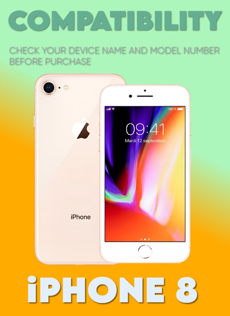 ACLIX 2 Pieces Antistatic ESD Dustproof Premium Quality High Definition Anti-Spy Privacy Tempered Glass Screen Protector Designed For  iPhone 8 - Image 2