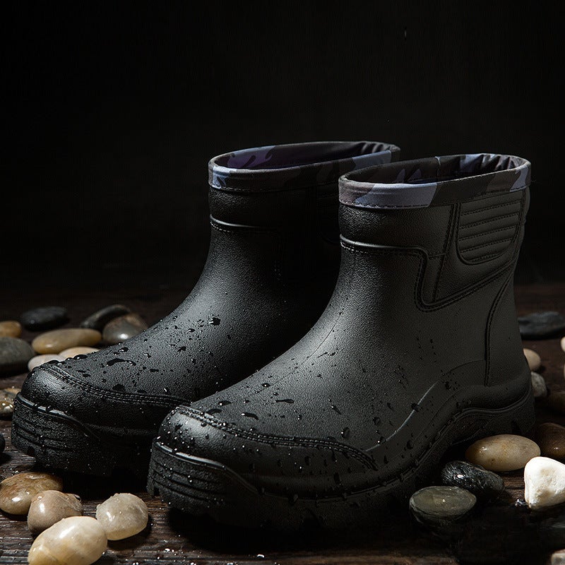 Non-Slip Waterproof Boot Covers Black 
