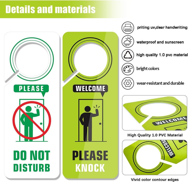 psler Do Not Disturb Door Hanger Sign, Please Knock Sign for Bedroom Door - Image 2