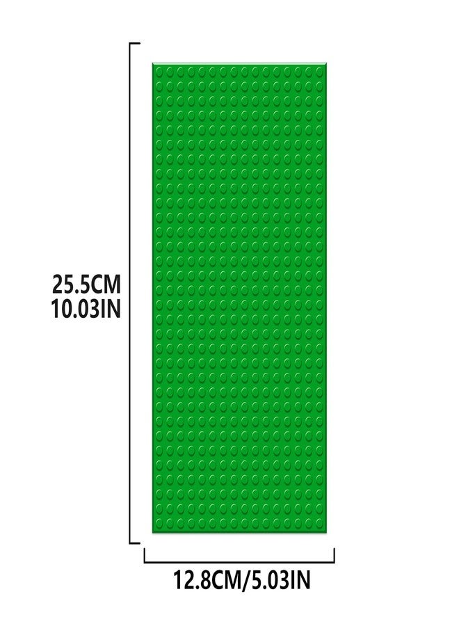 EKIND 4 PCS Classic 5" x 10" Building Baseplates, Compatible with Major Brands Toy Bricks, Encourage Logic & Creativity Through Play, Ideal STEM Activities for Children (4 Color) - Image 2