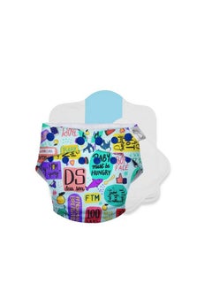Superbottoms Uno Freesize Cloth Diaper ; Cloth Diaper For Babies 0 To 3 Years ; Washable & Reusable Cloth Diaper ; Comes With Cloth Diaper Inserts ; 1 Organic Cotton Soaker + 1 Booster (Mommy Talk <3)  - Image 1