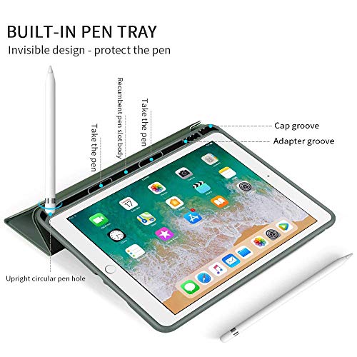 MOCA [Flexible Back] with [Pencil Holder] Smart Case for 10.2 inch iPad 9th 8th 7th Generation 10.2" iPads 2021 2020 2019 Launch A2603 A2604 A2605 A2270 A2428 A2429 A2430 A2197 A2198 A2200 Flip Cover - Image 4