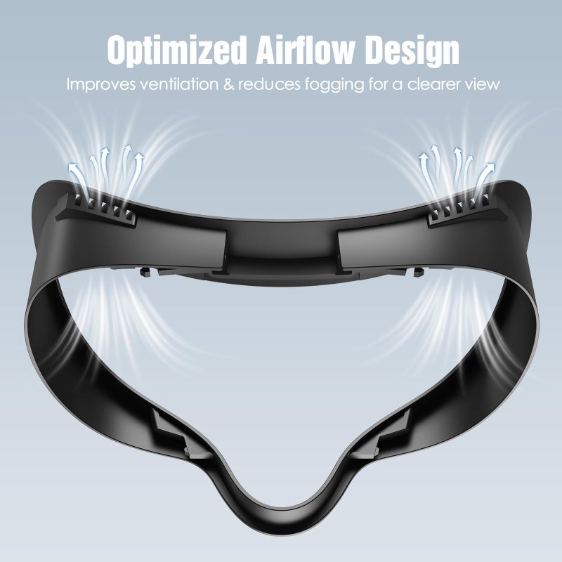 SUPERUS for Quest 3S Face Pad Cover Facial Interface, Soft PU Face Cushion Pad Compatible with Meta/Oculus Quest 3S Accessories, Fully Integrated Anti-Light Leakage Design (Not Fit Quest 3) - Image 3
