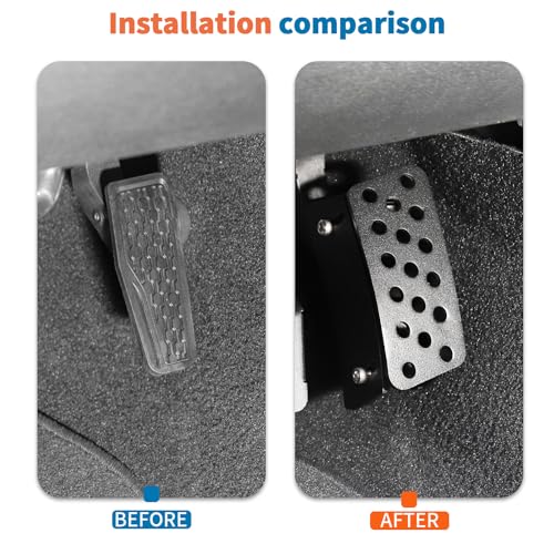 JeCar امتداد دواسة تسريع السيارة - موسع دواسة الغاز لجيب رانجلر JK JKU من 2007-2018 (لا يناسب ناقل الحركة اليدوي) - Image 2