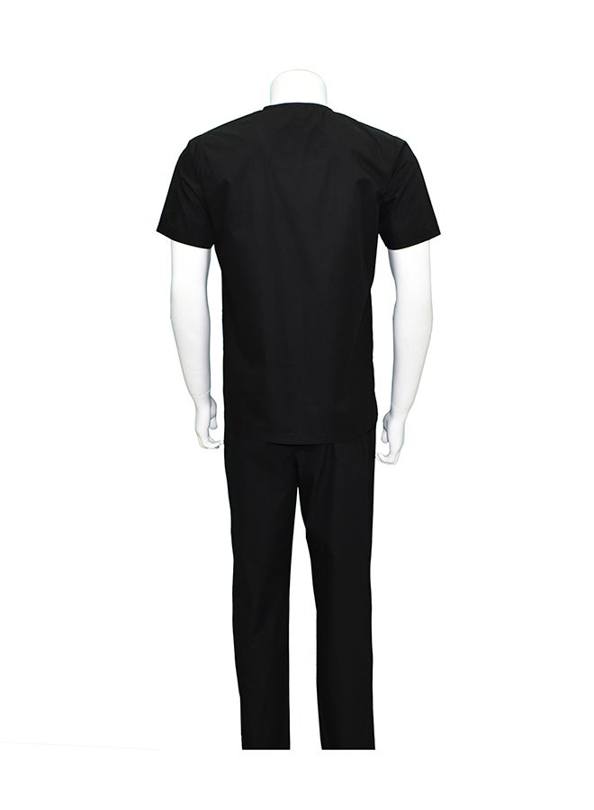 OXYGEN 2-Piece Medical Scrub Set Black - Image 3