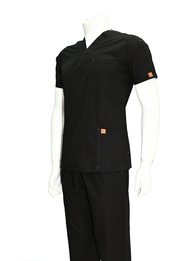OXYGEN 2-Piece Medical Scrub Set Black - Image 2