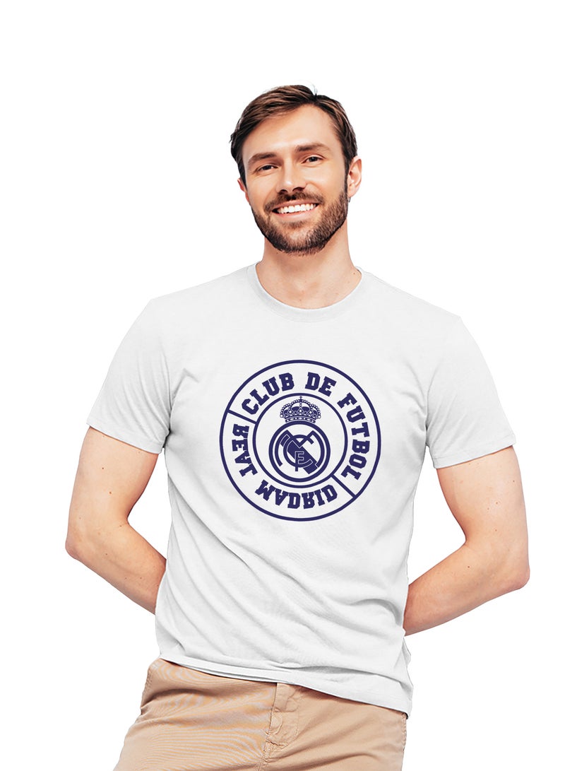 Fashion World Cotton T-shirt Printed with High-quality Real Madrid Club  - Image 1