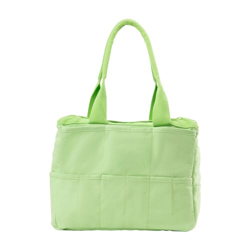 Soolla Studio Bag: Pottery Tool Bag & Craft Storage, Art Supply Organizer, Washable Tote, Knitting Yarn, Crochet Projects, 30 Pockets, 20+ Canvas Colors, Gift For Artists & Teachers (Lime Drip) - Image 3