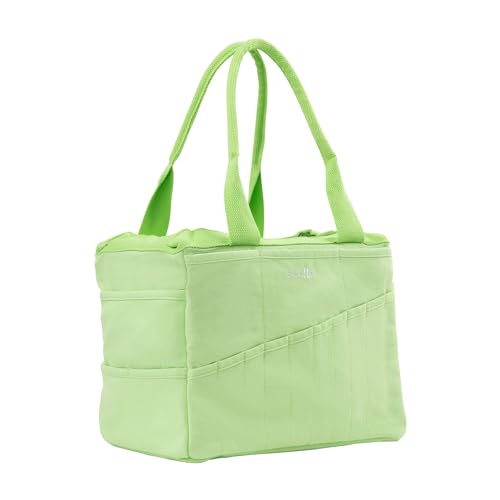 Soolla Studio Bag: Pottery Tool Bag & Craft Storage, Art Supply Organizer, Washable Tote, Knitting Yarn, Crochet Projects, 30 Pockets, 20+ Canvas Colors, Gift For Artists & Teachers (Lime Drip) - Image 2