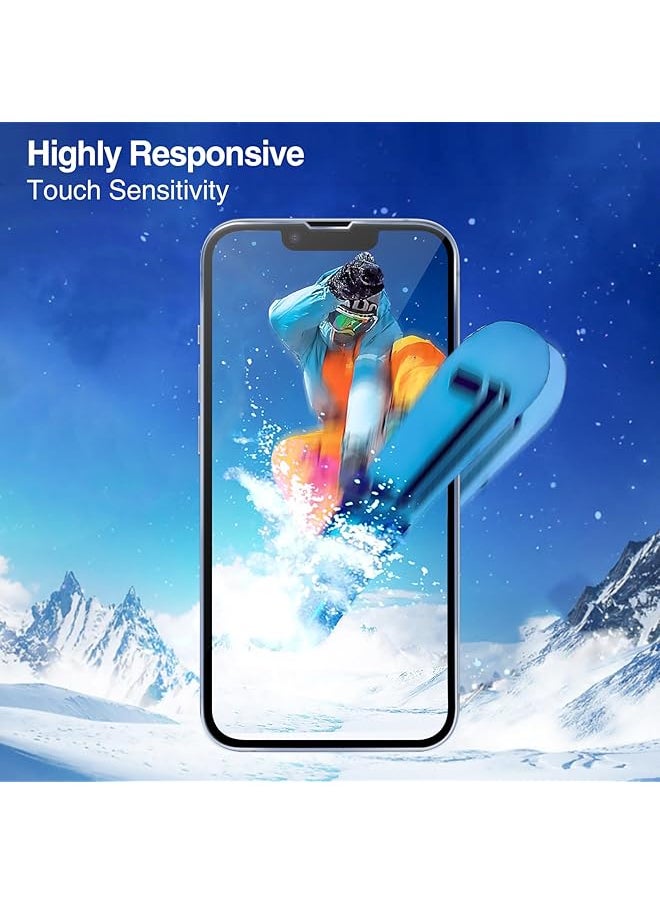 Procases - 2 Pack Screen Protector For Iphone 14 Iphone 13 Iphone 13 Pro 6.1 Inch Tempered Glass Screen Film Guard For Iphone 14 2022 Iphone 13 13 Pro 2021 Clear - Image 1