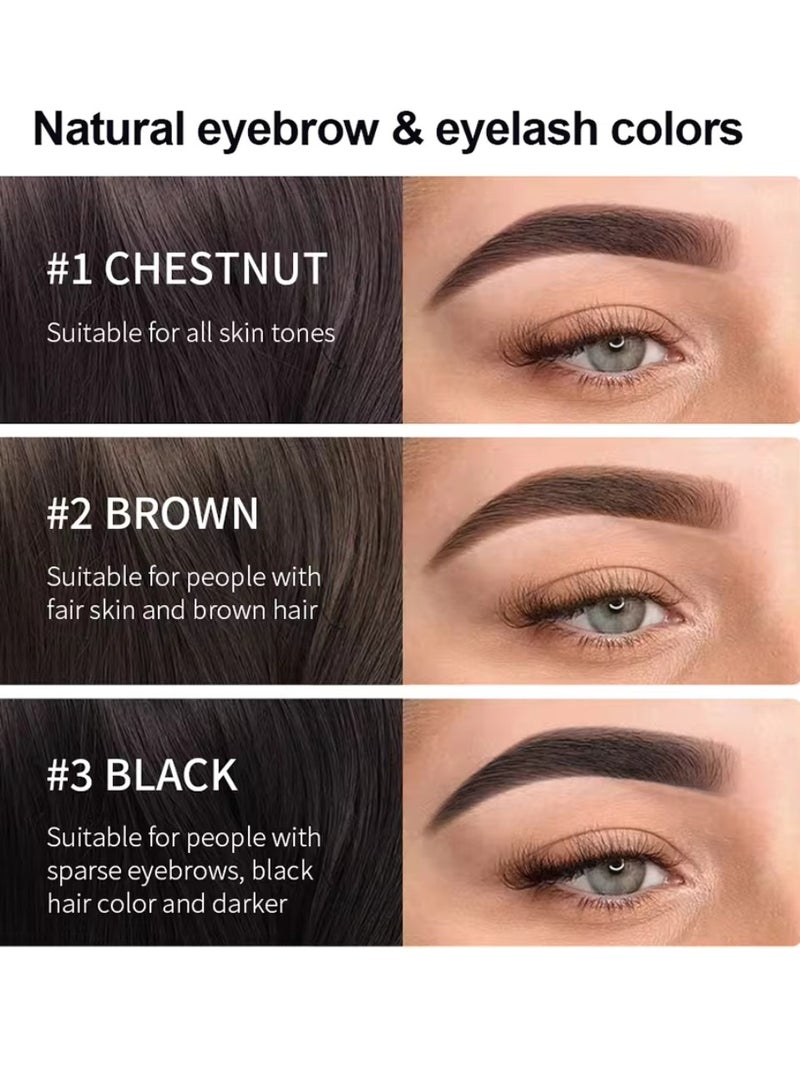 lakerain مجموعة صبغ الرموش والحواجب باللون الأسود 2 في 1 مجموعة صبغ الحواجب والرموش الاحترافية مع كريم التلوين وغسول التنشيط مجموعة صبغ الحواجب مجموعة صبغ الحواجب والرموش 03 - Image 5