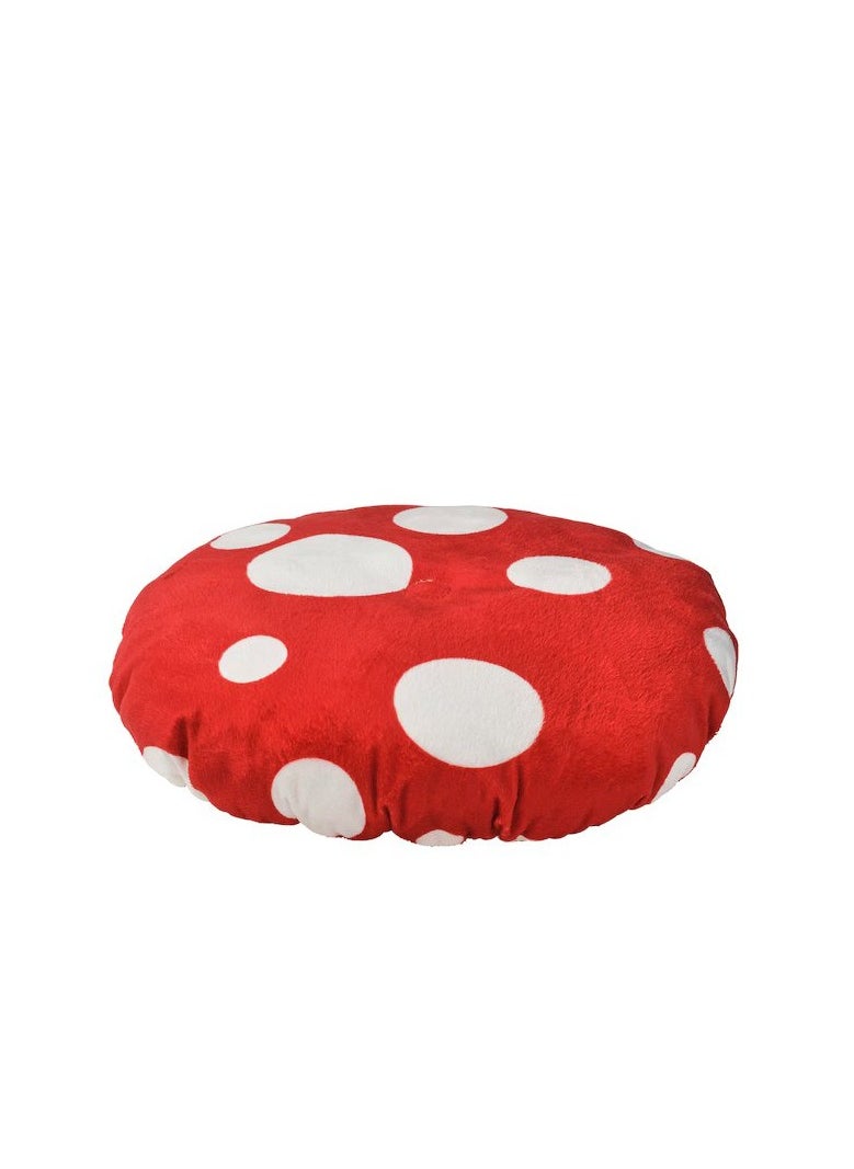 Generic SKOGSDUVA Stool cover, toadstool shaped/red white 