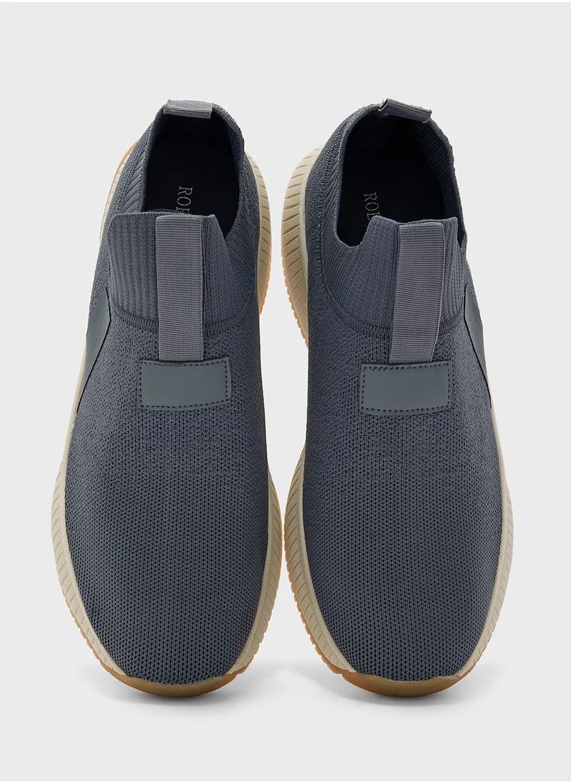 Robert Wood Knitted Slip Ons