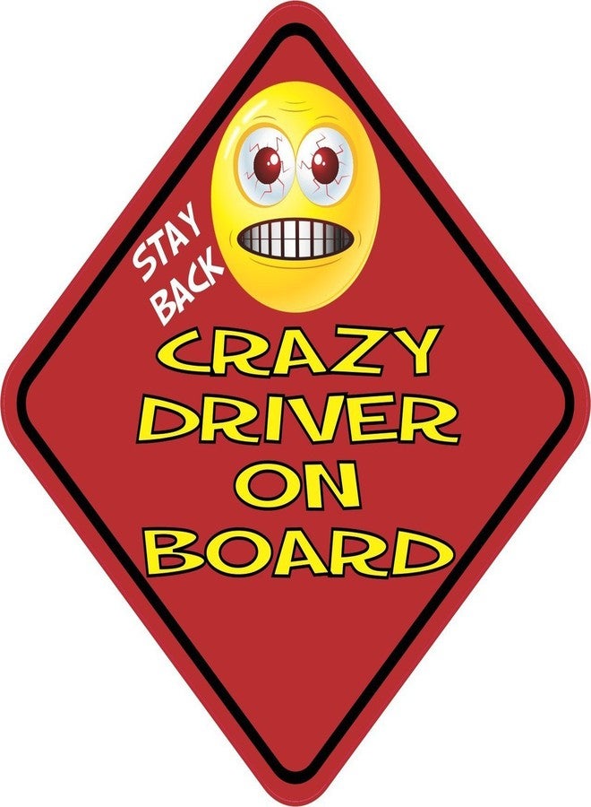 StickerTalk ملصق فينيل StickerTalk Stay Back Crazy Driver on Board، مقاس 5 بوصات × 5 بوصات - Image 4