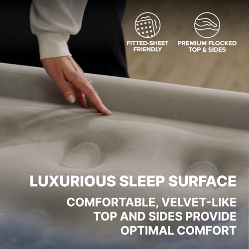 SLEEPLUX Dream Luxury Twin Air Mattress, Built-in Dual Pump, Stays Inflated All Night, 18” Double-High Blow-Up Airbed with Coil Beams, for Guests, RV Camping & Home, 1-Year Warranty - Image 5