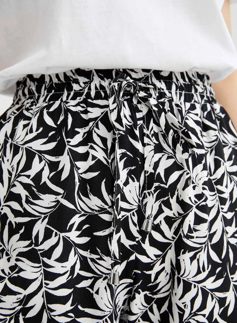 DeFacto Printed High Waist Pants