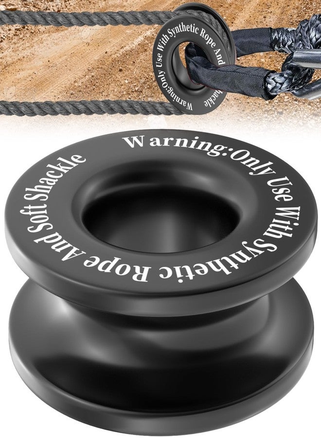 ecocstm Winch Recovery Ring, Heavy Duty 45000 Lbs Break Strength Block Ring, Towing Rcovery for Soft Shackle and Synthetic Rope, Compatible with ATV UTV SUV Truck Off-Road Vehicle (Red) - Image 1