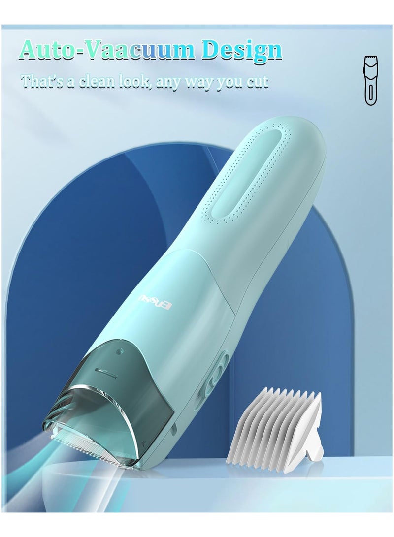ENSSU Vacuum Hair Clippers for Kids, Rechargeable Vacuum Hair Cutter with 2 Modes for Children/Infant/Men, Waterproof Baby Hair Clippers Trimmers Cordless Haircut Kit in Large Hairs Storage Space - Image 3