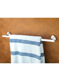 iSTAR iSTAR Stainless Steel Towel Hanger for Bathroom | Towel Rod | Towel Bar Stand Bathroom Accessories, Chrome Finish, 24 Inch, Pack of 1  - Image 2