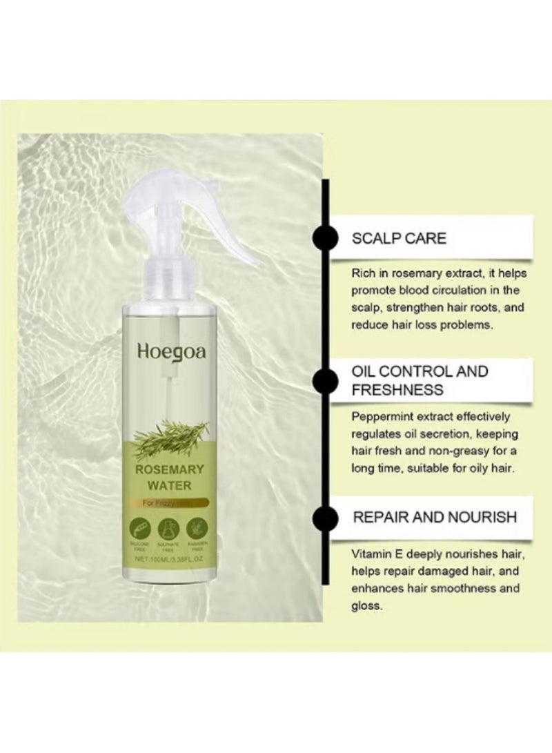 HOEGOA Rosemary Water Spray For Hair Growth (100 ml) | Hair Spray for Regrowth | Rosemary Hair Mist | Adds Shine | Helps Reduce Hairfall | Strengthens Hair | Suitable For All Hair Types - Image 5