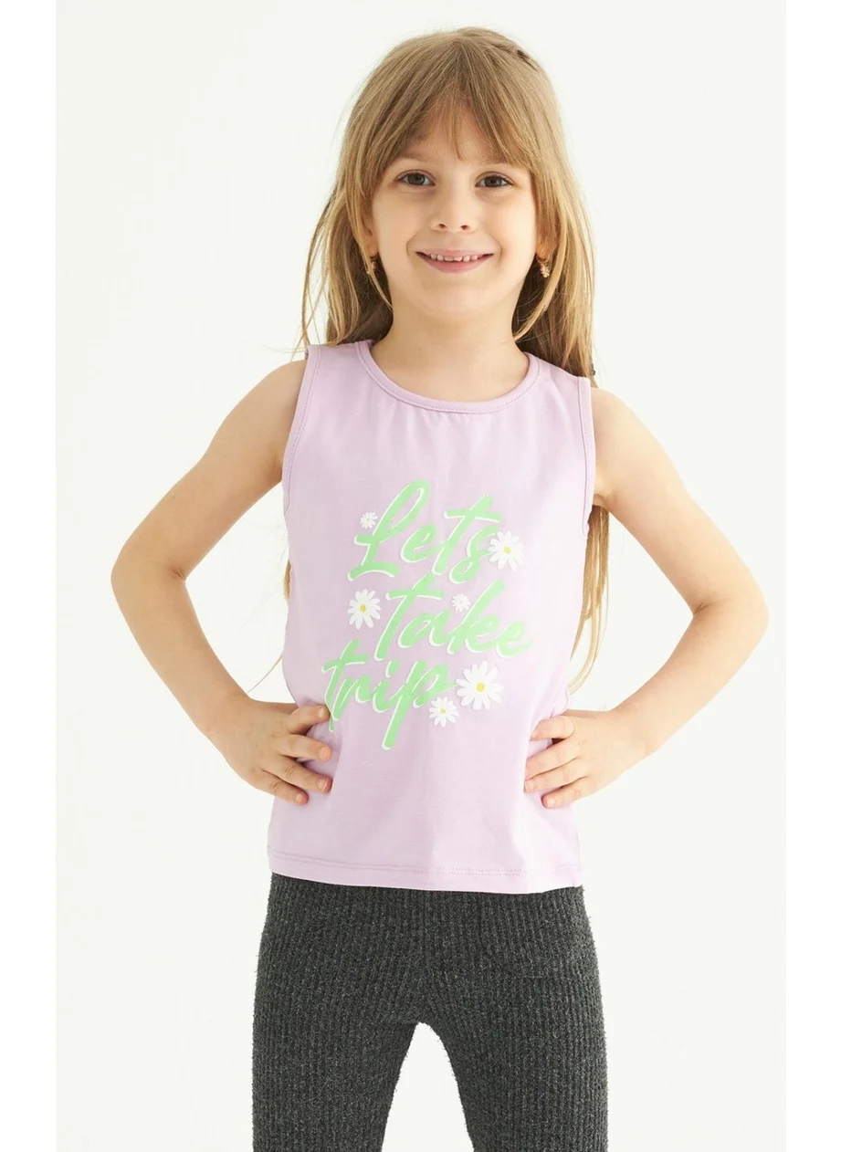 Zepkids Girl Lets Take A Trip Printed T-shirt 3-7 Years Old