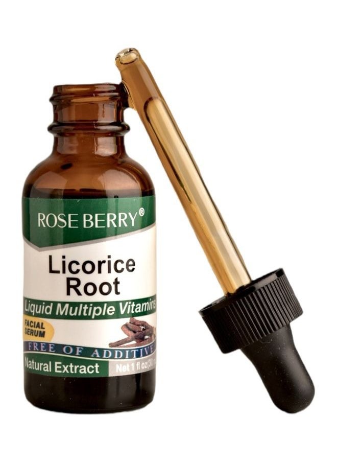 RoseBerry Nature Licorice Root Natural Extract Liquid Multiple Vitamins Facial Serum 30ml  - Image 2