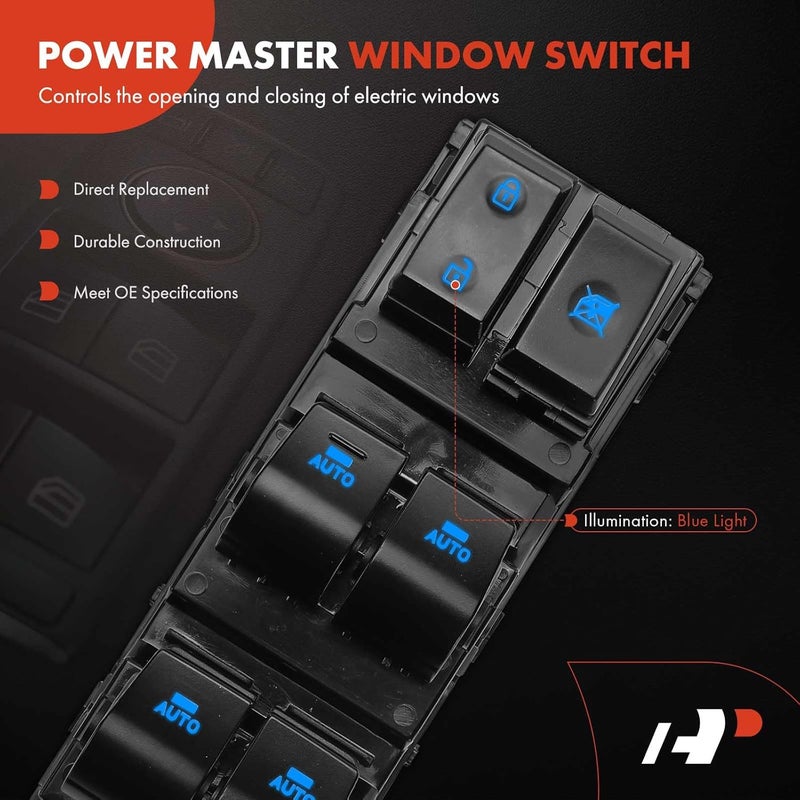 A-Premium Window Switch Replacement for Hyundai Elantra 2016-2020, Front Left - Image 3