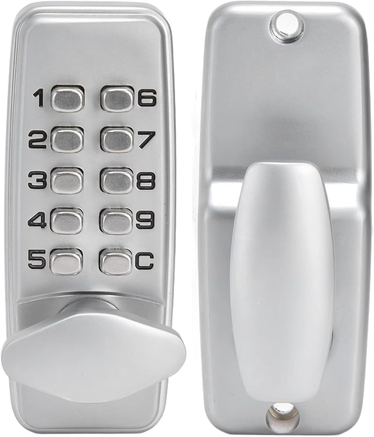 Zinc Alloy Waterproof Mechanical Keyless Combination Door Lock Surface Mount Deadbolt - Image 2