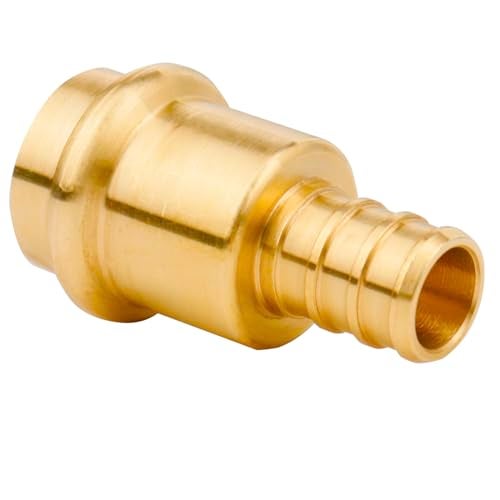 WHK 12 Pack 1/2" Press Propress x 1/2" PEX Adapter Crimp Fittings Brass Coupling Connect from Cooper to Pex B Pipe（Lead-Free,pro press copper to pex adapter) - Image 5