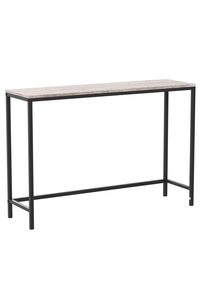 HOMERECOMMEND Console Sofa Tables End Table Computer Desk Coffee Snack Console Tables for Living Room Or Corridor Hallway Natural Wood Color - Image 4