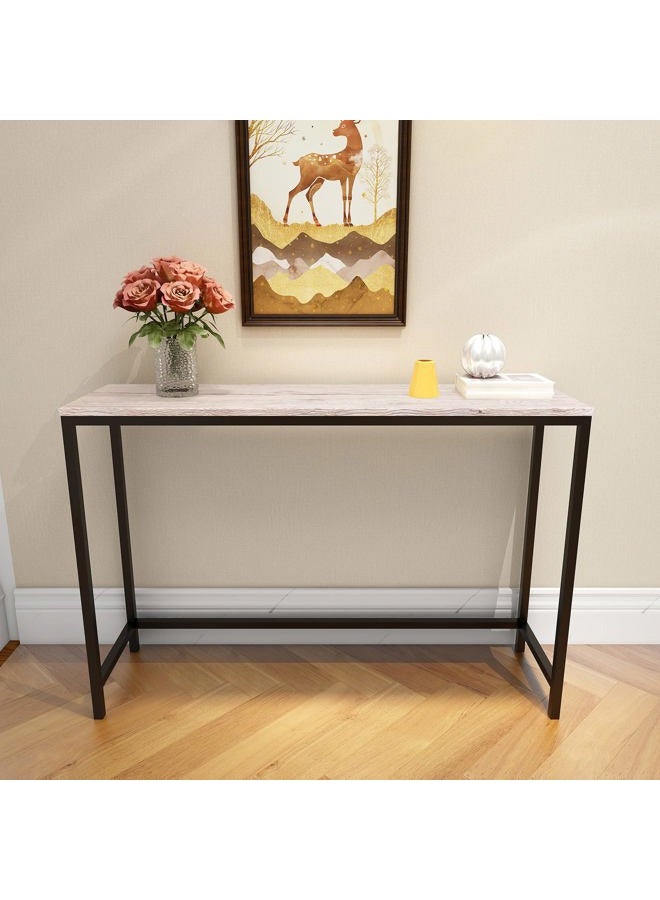 HOMERECOMMEND Console Sofa Tables End Table Computer Desk Coffee Snack Console Tables for Living Room Or Corridor Hallway Natural Wood Color - Image 3