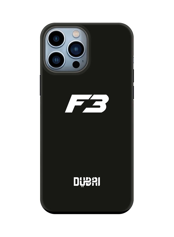 Stylizedd Tough Pro Case for iPhone 15 Pro Max Dual Layer Hybrid PC TPU Customized Mobile Cover Matte Finish Phone Case - Faz3 Dubai Black - Image 1