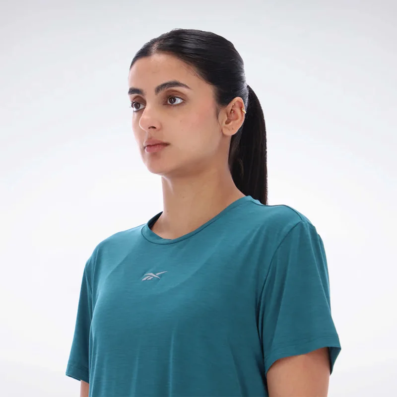 Reebok Retro Teal Reebok Short Sleeve Running Women's T-Shirt for Women | Best Price UAE