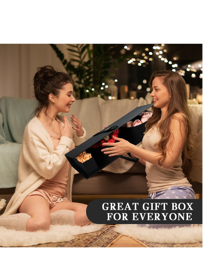 SOLARAE 2 Pcs i Love You Flower Box with Lids for Arrangements Floral Waterproof Sturdy Cardboard I Love You Letter Shaped Gift Boxes Florist Packaging Wrap for Valentine's Day WeddingÔºàNot worthy of flowersÔºâ - Image 5