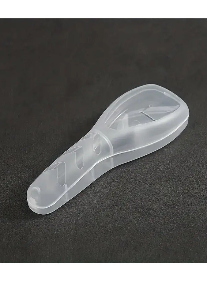 جلوسكي 1 قطعة حقيبة حلاقة السفر، حامل ماكينة حلاقة بلاستيكية شفافة، مقاوم للماء والغبار، قابل للغسل باليد، ملحق الاستمالة المحمولة للرجال رقم - Image 1